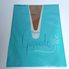 Gaymode Hosiery/ Nylons/Stockings-10-Short Seamless Sheer 100% Nylon Penneys NOS