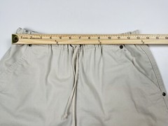 Vintage 90s Liz Claiborne elastic High Waisted drawstring Khaki Mom Shorts sz 8