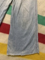 Vintage 60s 70s Landlubber Flare Wide Leg Jeans Hippie Disco 23×29 11.5 Leg