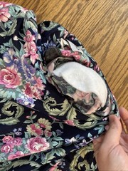 Vtg 80s Betsy’s Things Drop Waist Floral Femme Garden Cottagecore Midi Dress M/L