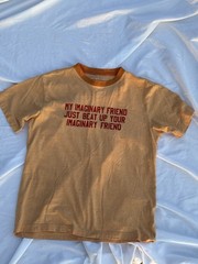 Vintage Old Navy Sarcastic T Shirt Felt Letters Medium Imaginary Friend Humor