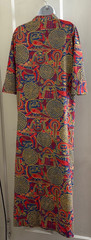 Vintage Sayburg Yellow/Blue/Red Print Cotton Robe/Dress-Size XL (No size tag)