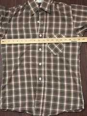 Vintage 70s Levi’s Plaid Button Up Shirt USA Youth 18 Fits Women’s XS S Brown