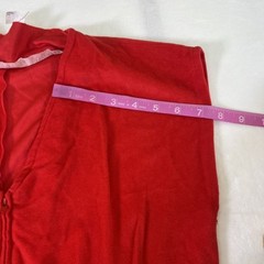 Vintage Ladies Red One Piece Jumper Romper Pantsuit 11/12 Acetate/Nylon Charity