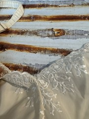 Montgomery Ward Cream Color Full Slip Cotton/Polyester Blend 36/14 #0279