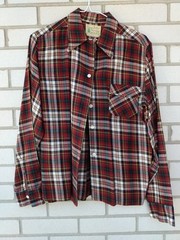 Vintage Deacon Brothers Plaid Viyella Shirt with Pearl Buttons 44″ Bust Women’s