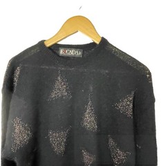 VTG Escada By Margaretha Ley Black Knit Long Sweater Women Size EU 36 /US Med