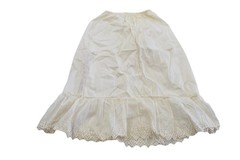 Vintage MCM Val Mode Half Slip White Lace Polyester Blend Size M