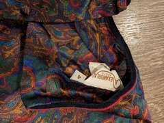 Alexandria Petite Vintage 80s Paisley Blouse Size 4P Made in USA Boho