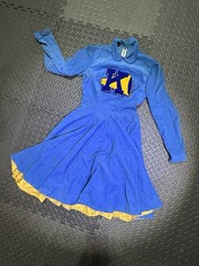 RARE💥Vintage 40s 50s 60s Cheerleader Uniform Dress Handmade Corduroy Outfit