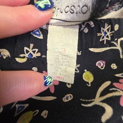 Carol Anderson Collection Maxi Skirt Womens S Black Floral Y2K Fairy Grunge 90s