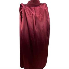 Vintage Marguerite Rubel Terracotta Velvet Long Opera Coat Size S/M Belted