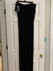 Strapless Jumpsuit Romper VTG 90s Coco Bianco Black Gauze Rayon Sz M NWT $88