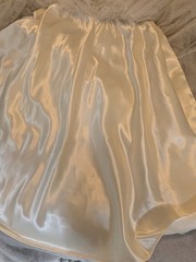 Vintage 1950s Unbranded Ivory Lace Wedding Dress Tulle Satin Basque Waist
