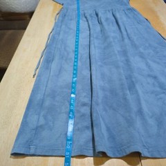 Cactus Bay Vintage light tie dye blue Maxi Dress Patriotic Flag Print Tie Back M