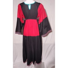 Vintage Hand Made By Nelly Embroidered Mexican Caftan Kaftan Dress Tunic