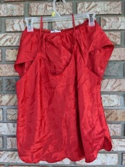 Vintage San Souci-Woman Teddy Set-2 Pc Set Red Camisole/Panty-Size Large-Sexy