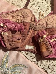 1950s Paramount Showgirl Raffia Bra Top, Size M