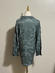 Vintage CP Shades Sausalito Floral Rayon Button Up Shirt Long Sleeve Size L
