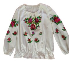 Vintage ukrainian woman’s embroidered shir handmade Ukraine USSR 1970s Original