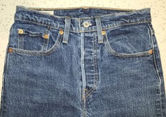 Vtg Style Big E Levi’s 501 S Red Label Skinny Button Fly Embroidered SZ 26/28!