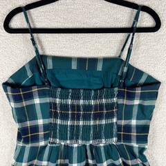 Y2K 90s clueless square neck tartan plaid mini dress L preppy millennial bratz