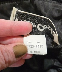 Vintage 1980s Victor Costa Black Velvet Dress with Mink Puff Sleeves, Size 6?
