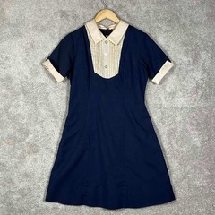 Vintage 70s Nurse Uniform Dress Size 10 Snowhite Milwaukee Uniforms Retro 60s