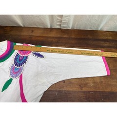 Diseños Delfis Telas Tlaquepaque Jalisco Vintage Mexico Embroidered Top Small