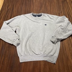 Vintage 90s Champion Crewneck Sweatshirt Distressed Men’s Size M Gray