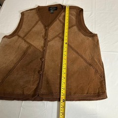 Vintage Selene Sport Suede Leather Vest Cowgirl Hippie Festival Grunge