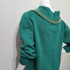 Vintage Victoria Harbour Beaded Green Size Large