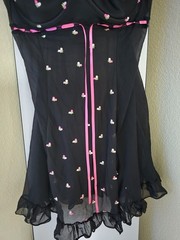 Enchanted Brand Vintage Y2K Plus Size Black & Pink Lingerie 22/24 Beautiful!