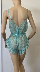 Vintage Victoria’s Secret CROWN Label 80s Lace Lingerie Bodysuit Teddy S-M USA