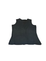 Vintage One Step Up Plus Ladies Black Full Front Zip Typo XL