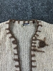 Blairmoor Sweater Cardigan Vintage 50’s Beige SEE PICS FOR MISSING TRIM