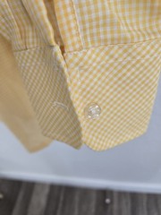 K-mart Vintage 70s Womens Yellow Button Up Dead Stock