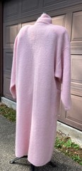 NWT IB Diffusion LG long cardigan duster coat pink wool mohair blend VTG