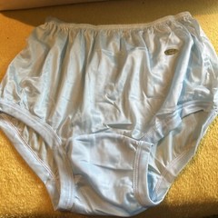 Vtg Gragero Panty large Double Nylon Gusset blue