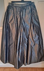 Vintage Size 14 Jeanne Alexander Silver Evening/Formal Skirt