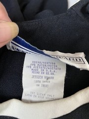 Vintage Jessica Howard Dress Womens 8 ALine Black White Career Office Work