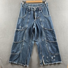 Vintage Auraze Jeans Women’s Size 5 Wide Leg Denim 90s Y2K Rave JNCO Beau Baker