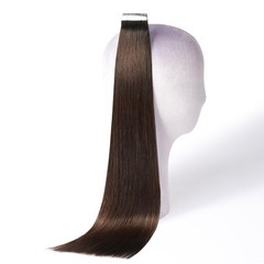 DNE Tape in Hair Extensions Real Human Hair 20 inches 20Pcs/50g/Pack Seamless #2