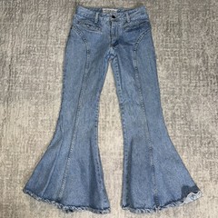 Made in the Shade Vintage Flare Jeans Blue Light Wash Bell Bottoms Pants Size 1