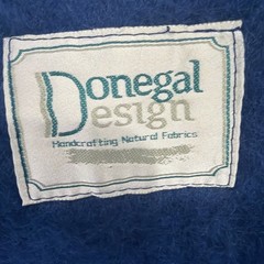 Vtg Donegal Design Handwoven Mohair Wool Cape Poncho Jacket