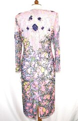 JASDEE Vintage Dress Hand Work Bead & Sequins & Hand Print on Silk Style 3070