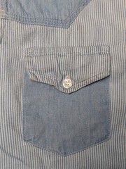 Vtg. 1980s-1990s Womens Bonjour Striped Denim Vest Size Large Western Boho Style