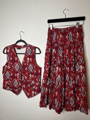 WillowBend Vintage Western Skirt And Vest