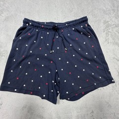 Vintage 90s White Stag Navy Blue Cotton Star Print Lounge Shorts Large M America