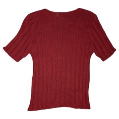 1950s Vintage Jacqueline Ferrar Silk Ribbed Sweater, Size L